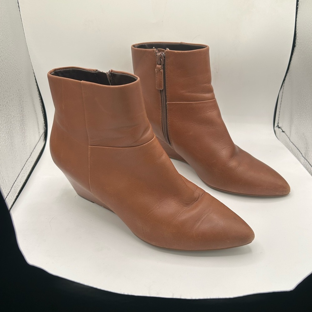 Cole Haan Tan Leather Ankle Booties